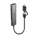 EAN 4002888433792 - Lindy 43379 hub de interfaz USB 3.2 Gen 1 (3.1 Gen 1) Type-A + Type-C 5000 Mbit/s Gris imagen 1