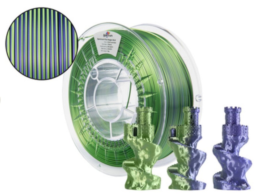 EAN 5905991404590 - Spectrum Filaments 81416 material de impresión 3d Ácido poliláctico (PLA), Seda Multicolor 1 kg imagen 2