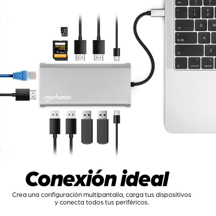 EAN 0766623130660 - Manhattan 130660 base para portátil y replicador de puertos Alámbrico USB 3.2 Gen 1 (3.1 Gen 1) Type-C Al imagen 14