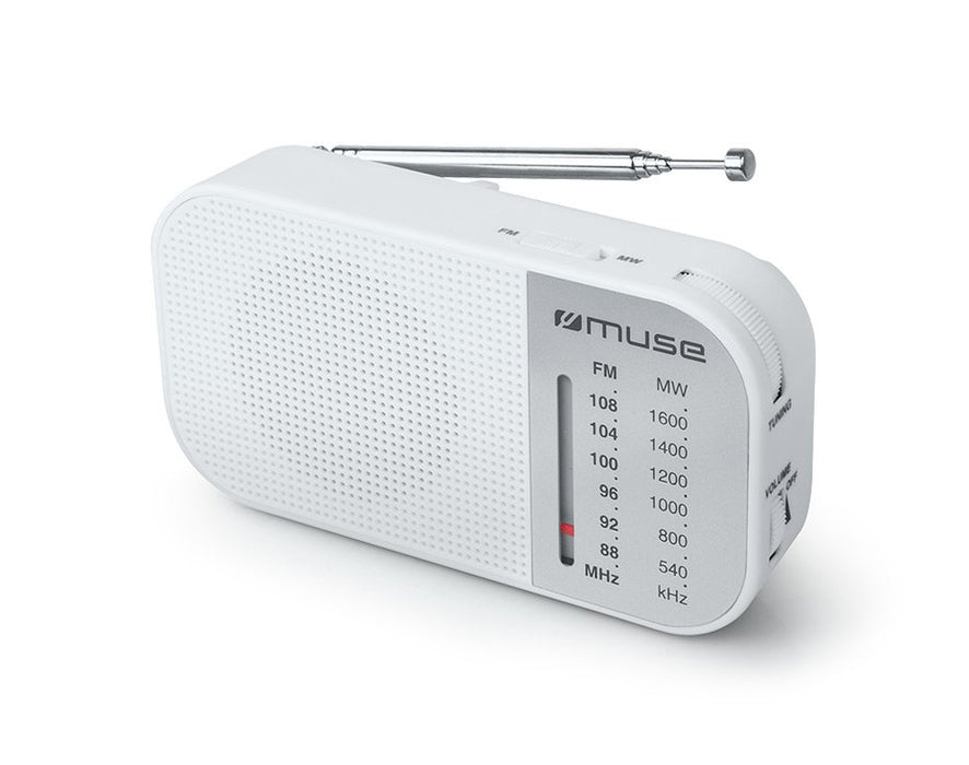 EAN 3700460207663 - Muse M-025 RW radio Portátil Analógica Blanco imagen 1