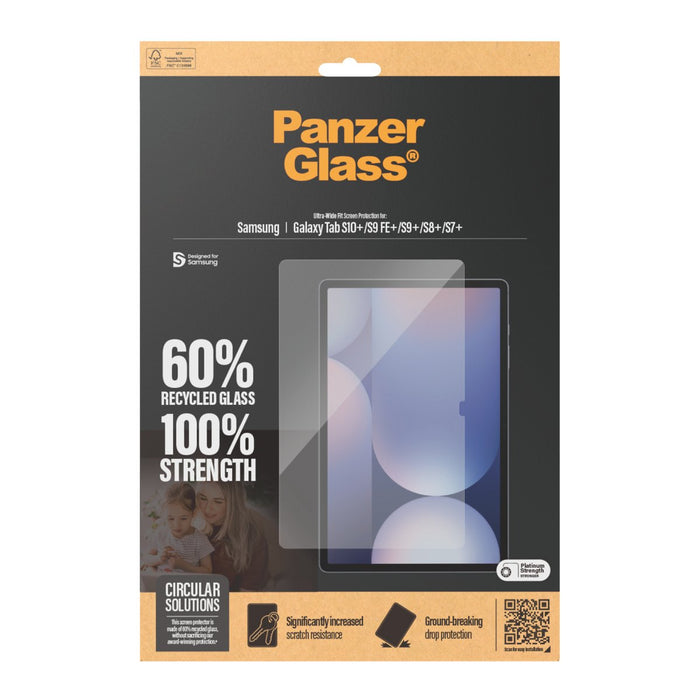 EAN 5715685013300 - PanzerGlass ® Screen Protector Samsung Galaxy Tab S7+ | S8+ | S9+ | S9 FE+ | S10+ | Ultra-Wide Fit Protec imagen 3