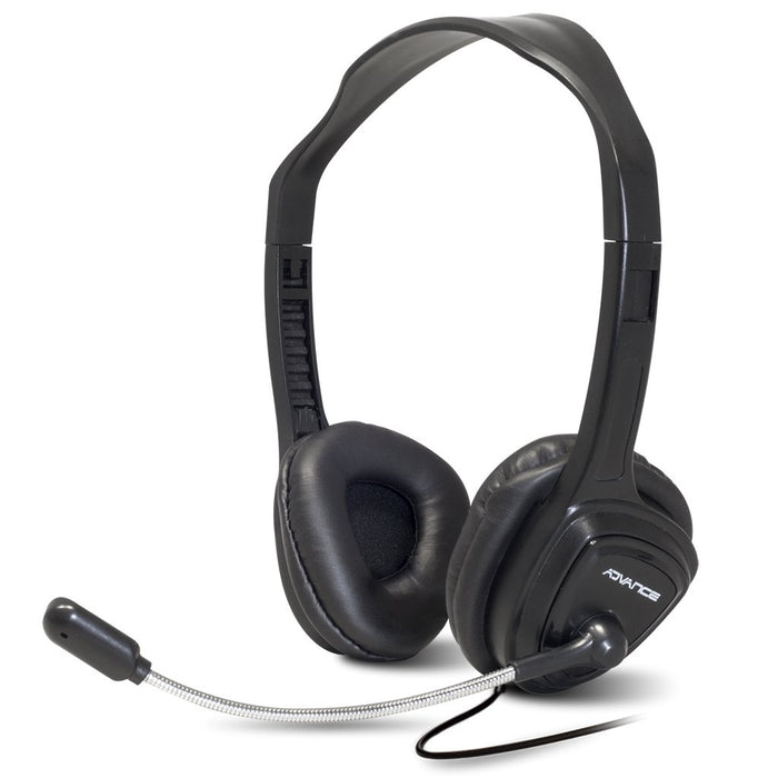 EAN 3700104414914 - ADVANCE MIC-S765 auricular y casco Auriculares Alámbrico Diadema Oficina/Centro de llamadas Negro imagen 1