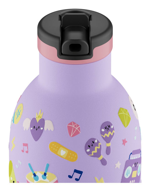 EAN 8059388263141 - 24Bottles Music Friends Uso diario 330 ml Acero inoxidable Multicolor, Púrpura imagen 2