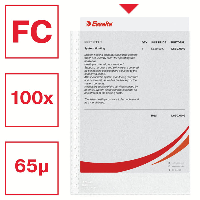 EAN 4049793025322 - Esselte 623896 carpeta Polipropileno (PP) Transparente A4 imagen 3