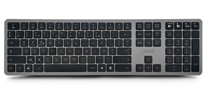 EAN 3760170883137 - Urban Factory CKM30UF teclado Ratón incluido Hogar / Oficina RF Wireless + Bluetooth Negro, Gris imagen 2