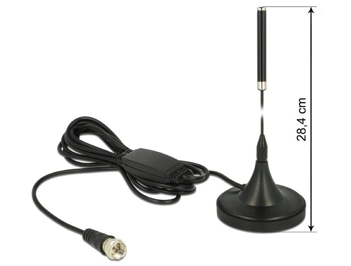 EAN 4043619124138 - DeLOCK 12413 antena para red Antena omnidireccional Tipo F 21 dBi imagen 1