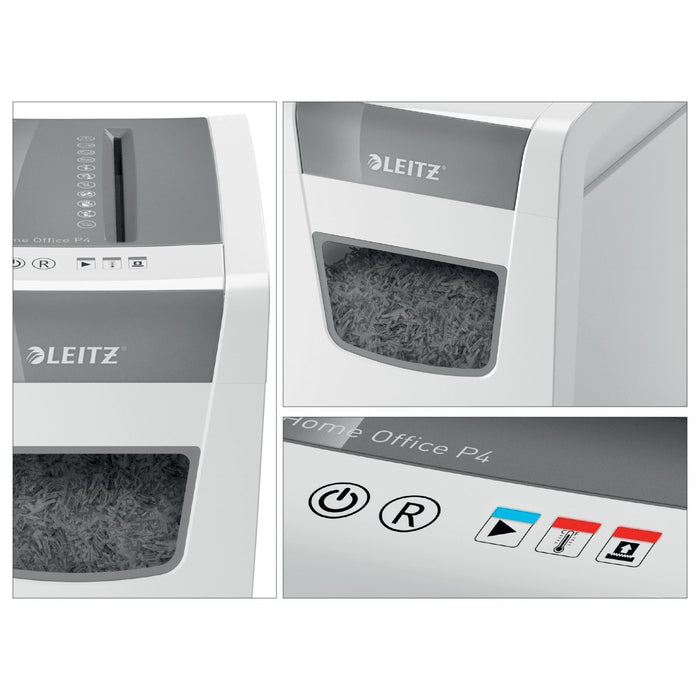 EAN 4002432118946 - Leitz IQ Slim Office P-4 triturador de papel Corte cruzado 22 cm Blanco imagen 4