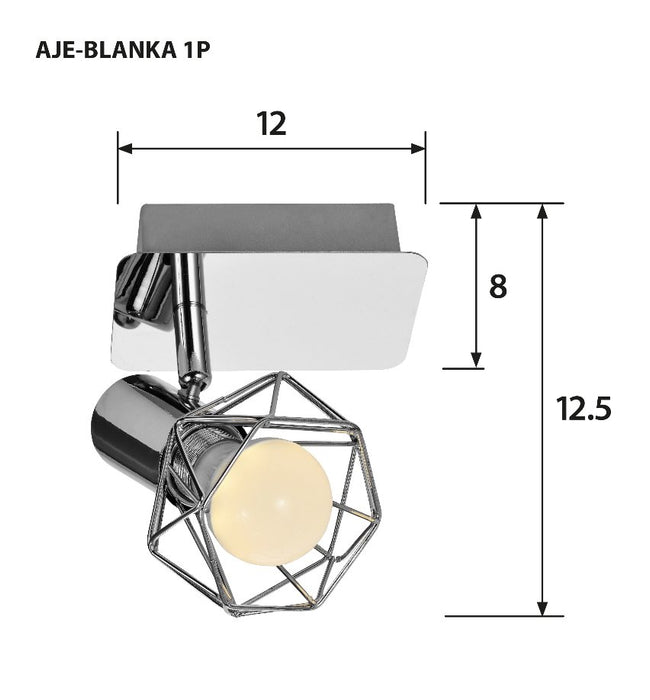 EAN 5901443109891 - Activejet AJE-BLANKA 1P iluminación de pared E14 imagen 3