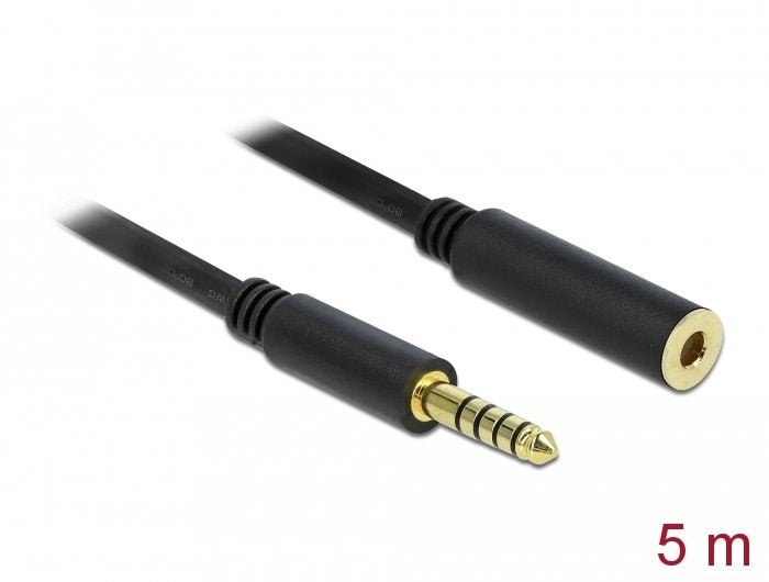 EAN 4043619857999 - DeLOCK 85799 cable de audio 5 m 4.4mm Negro imagen 2