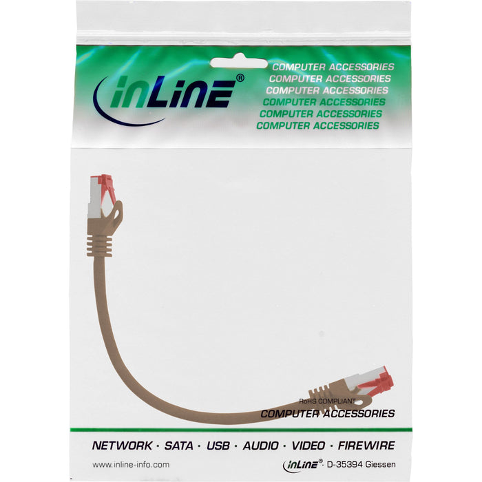 EAN 4043718100286 - InLine 76433K cable de red Marrón 0,3 m Cat6 S/FTP (S-STP) imagen 3