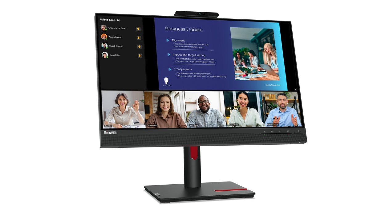 EAN 0196801782235 - Lenovo ThinkVision T24v-30 pantalla para PC 60,5 cm (23.8") 1920 x 1080 Pixeles Full HD LED Negro imagen 10