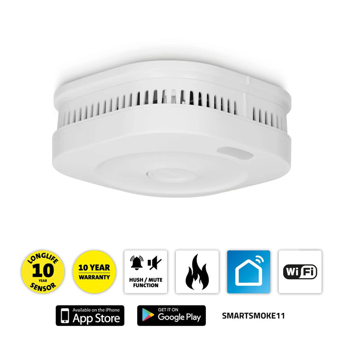 EAN 8712412593576 - Alecto SMARTSMOKE11 detector de humo inteligente Sensor óptico Interconectables Conexión inalámbrica imagen 6