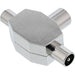 EAN 4043718026999 - InLine 69914 cambiador de género para cable 2xCoax Coax Plata imagen 2