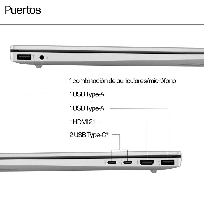 EAN 198990421858 - HP Pavilion 16-ag0005ns AMD Ryzen™ 7 8840U Portátil 40,6 cm (16") 2K 16 GB LPDDR5-SDRAM 1 TB SSD Wi-Fi 6 ( imagen 4