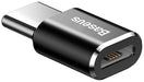 EAN 6953156263529 - Baseus ABMU24ABK cambiador de género para cable microUSB Type-C Negro, Plata imagen 4