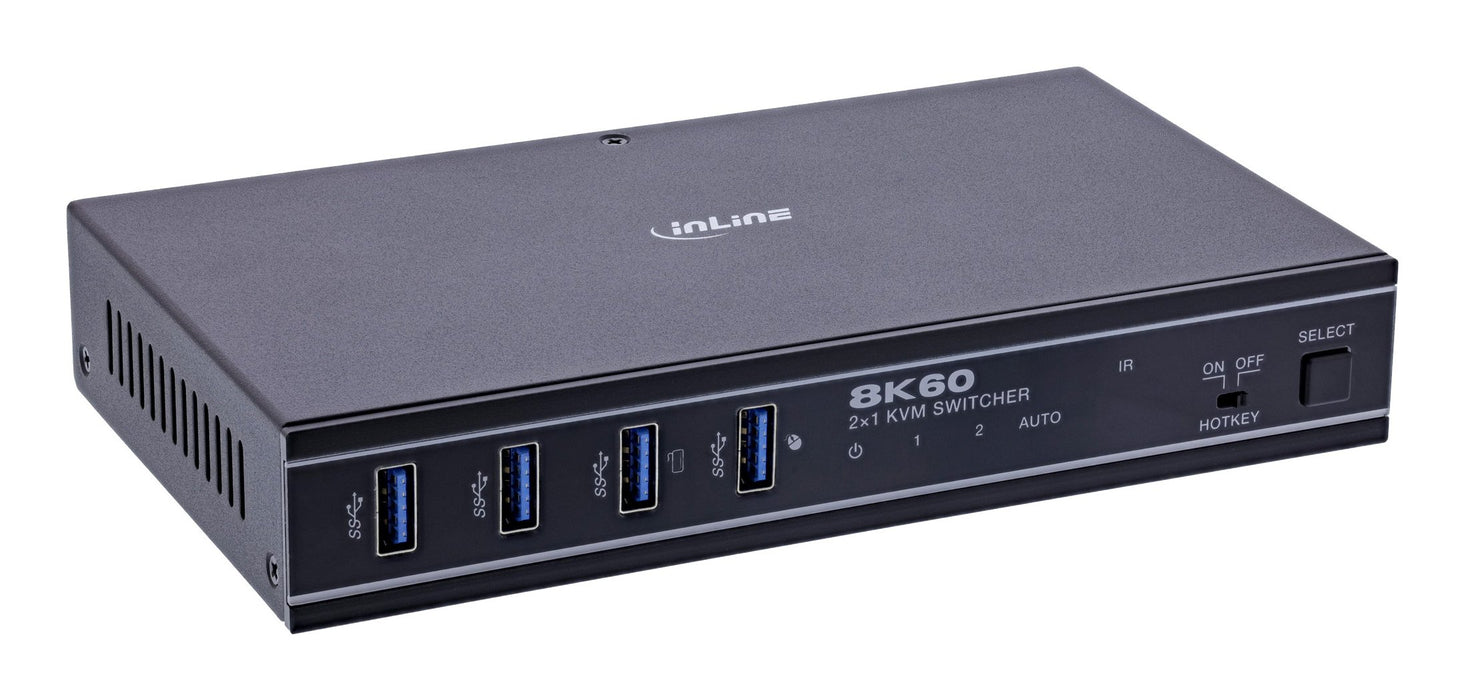 EAN 4043718344260 - InLine 57885C interruptor KVM Montaje en rack Negro imagen 1