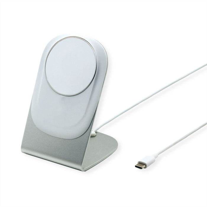 EAN 7630049634404 - ROLINE 19.11.1016 cargador de dispositivo móvil Smartphone Plata, Blanco USB Cargador inalámbrico Carga r imagen 1