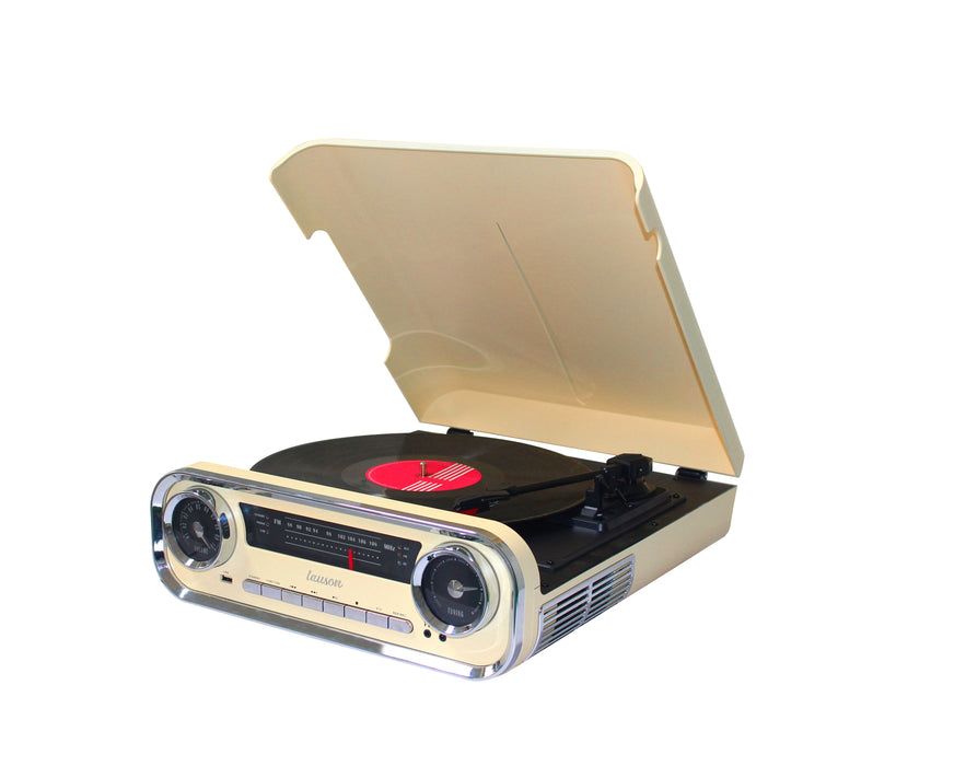 EAN 8422926063556 - Lauson 01TT15 tocadisco Tocadiscos de tracción por correa Beige, Negro imagen 1