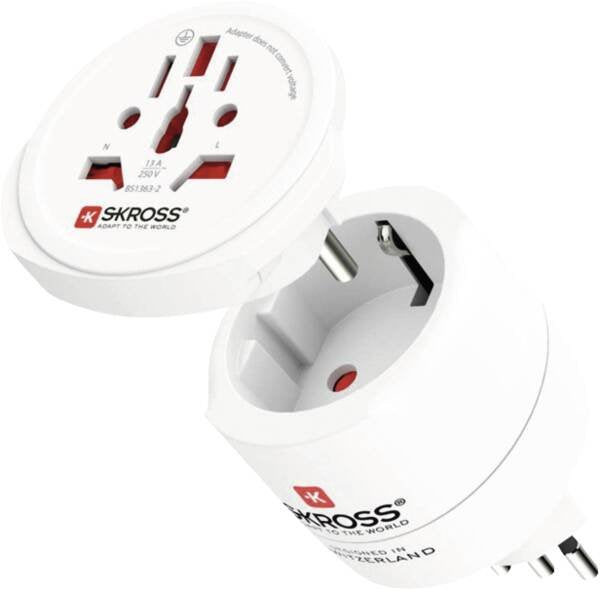 EAN 7640326821472 - Skross 1.500273C-E adaptador de enchufe eléctrico Blanco imagen 2