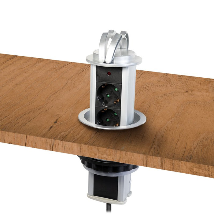 EAN 4052792061888 - LogiLink LPS235A base múltiple 1,8 m 3 salidas AC Interior Negro, Plata imagen 7