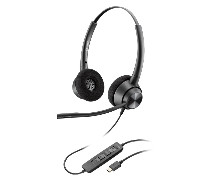 EAN 0197029428226 - HP Poly EncorePro 320 Stereo USB-C Headset TAA Alámbrico Diadema Llamadas/Música USB Tipo C Negro imagen 3
