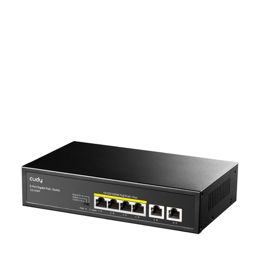 EAN 6971690790967 - Cudy GS1006P switch No administrado Gigabit Ethernet (10/100/1000) Energía sobre Ethernet (PoE) Negro imagen 2