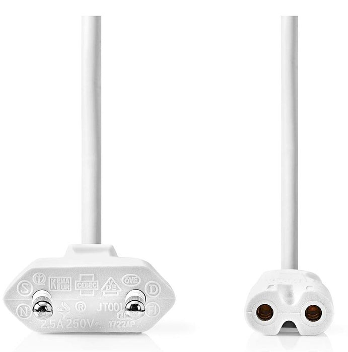 EAN 5412810427451 - Nedis CEGL11040WT30 cable de transmisión Blanco 3 m Enchufe tipo C IEC 320 imagen 2