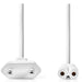 EAN 5412810427451 - Nedis CEGL11040WT30 cable de transmisión Blanco 3 m Enchufe tipo C IEC 320 imagen 2