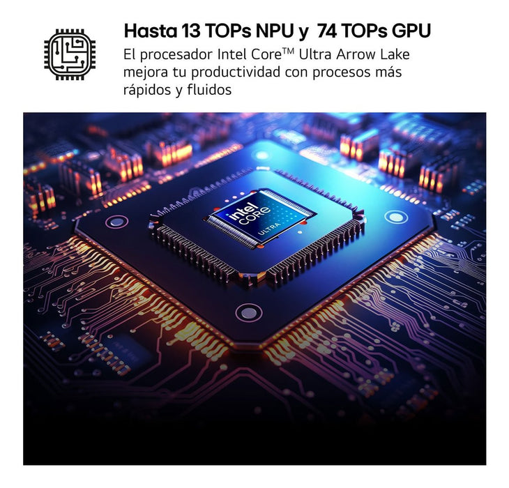 EAN 8806096666715 - LG Gram 17ZD90T-G.AX88B ordenador portatil Intel Core Ultra 7 255H Portátil 43,2 cm (17") WQXGA 32 GB LPD imagen 7