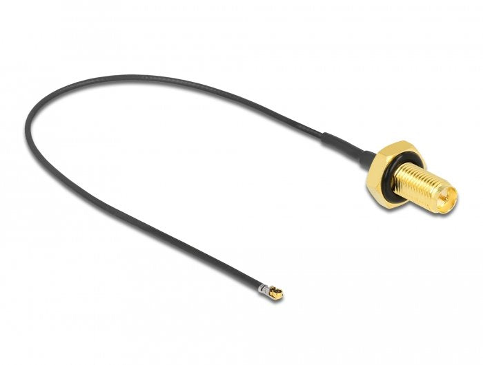 EAN 4043619126576 - DeLOCK 12657 cable coaxial 0,2 m Negro imagen 1
