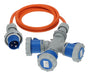EAN 4007123697274 - Brennenstuhl 1167670205 base múltiple 2 m 3 salidas AC Exterior Naranja, Azul, Gris imagen 2