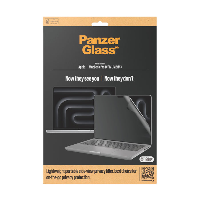 EAN 5711724005398 - PanzerGlass ® Privacy Filter MacBook Pro 14" | M1 | M2 | M3 | M4 Protector de pantalla Apple 1 pieza(s) imagen 3