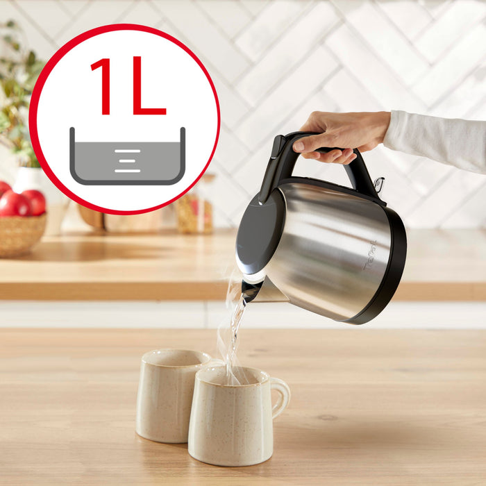 EAN 3045387296711 - Tefal Subito Mini KO5S2DE0 tetera eléctrica 1 L 2400 W Negro, Acero inoxidable imagen 6