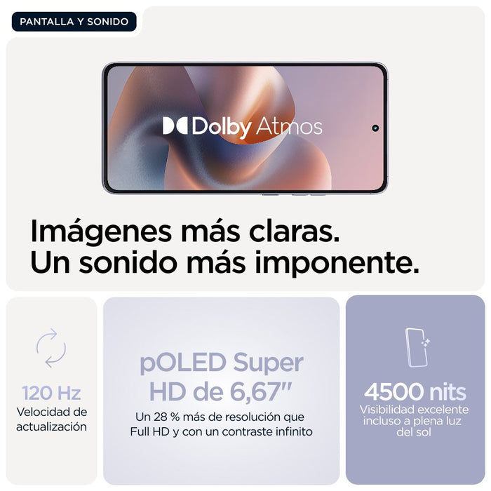 EAN 840023294907 - Motorola moto g86 5G 16,9 cm (6.67") SIM doble Android 15 USB Tipo C 8 GB 256 GB 5200 mAh Lila imagen 7
