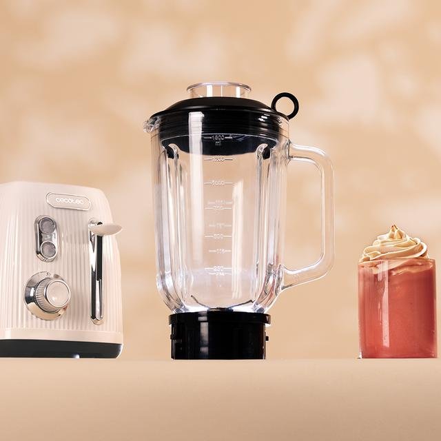 EAN 8435484038850 - Cecotec Power Black Titanium RetroBeige 1,5 L Batidora de vaso 1200 W Beige imagen 8