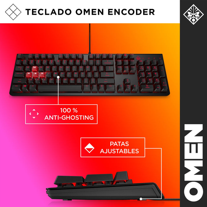 EAN 193905096084 - HP OMEN by Encoder Keyboard teclado Juego USB Negro imagen 6