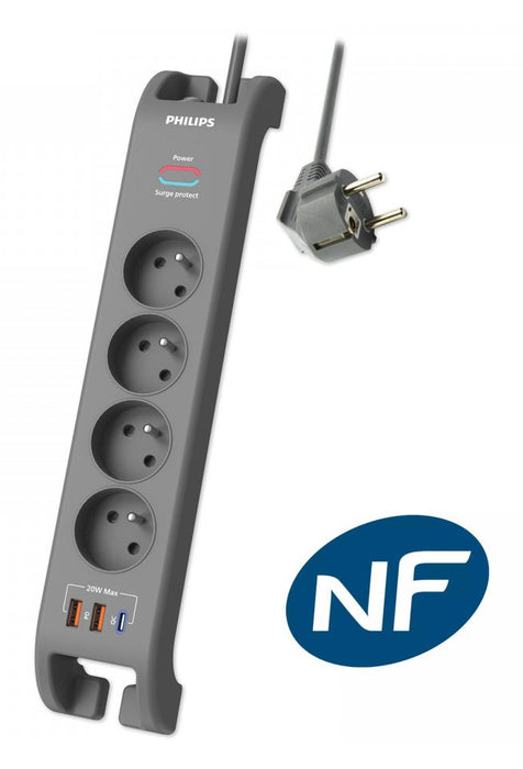 EAN 4895229151789 - MCL SPN4140GA/19 base múltiple 2 m 4 salidas AC Interior Gris imagen 1
