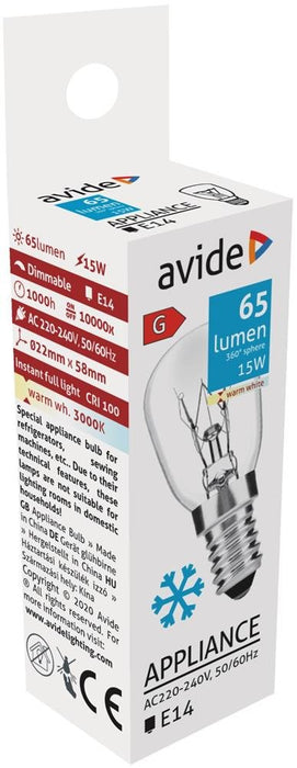 EAN 5999097917061 - Avide ARAC14WW-15W lámpara halógena Blanco cálido E14 G imagen 2