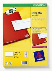 EAN 5014702005206 - Avery L7551-25 etiqueta de impresora Transparente imagen 1