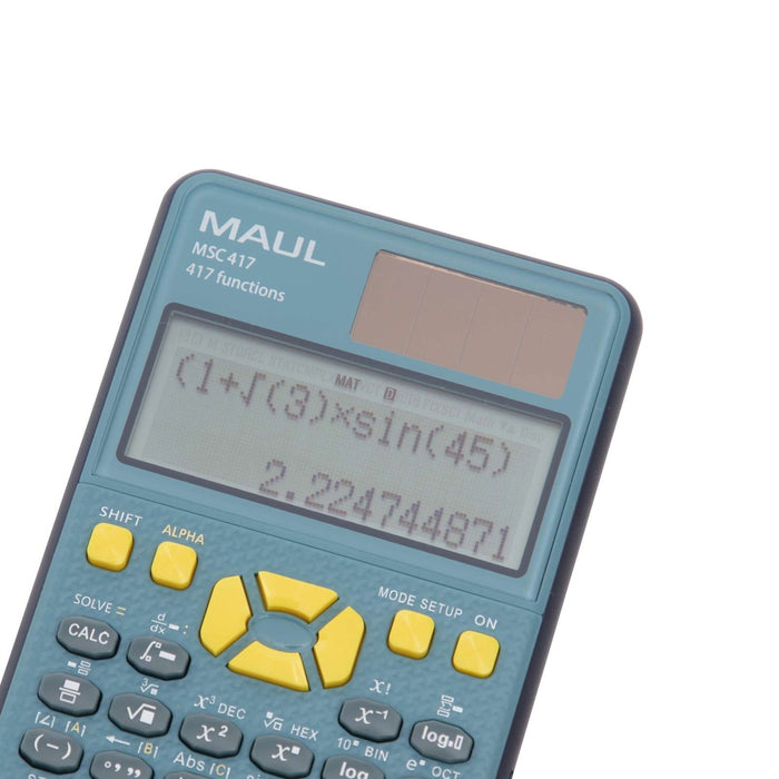 EAN 4002390094719 - MAUL MSC 417 calculadora Bolsillo Calculadora científica Negro, Azul imagen 5