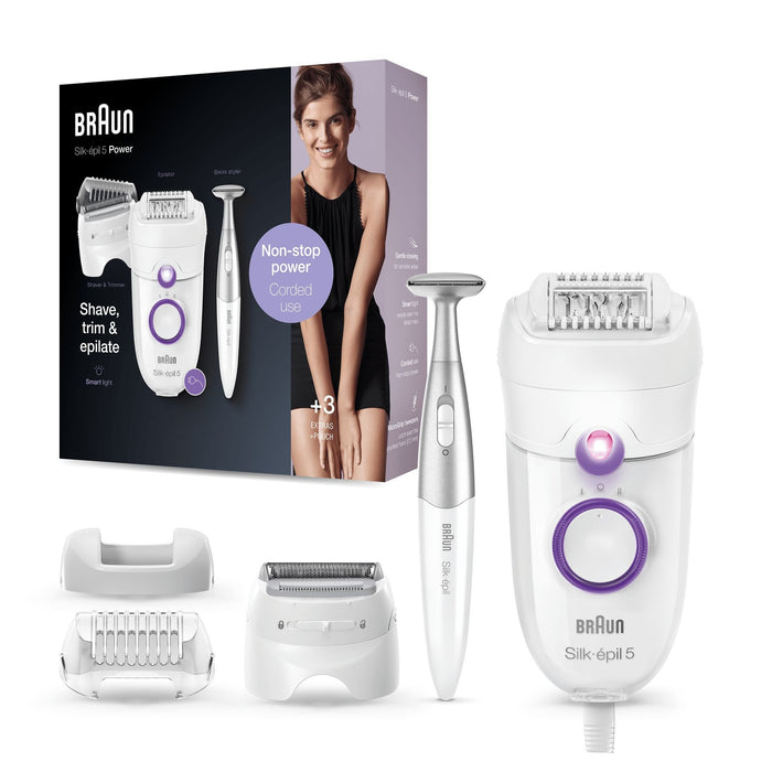 EAN 4210201388685 - Braun Silk-épil 5 825 Power 28 pinzas Blanco, Púrpura imagen 2