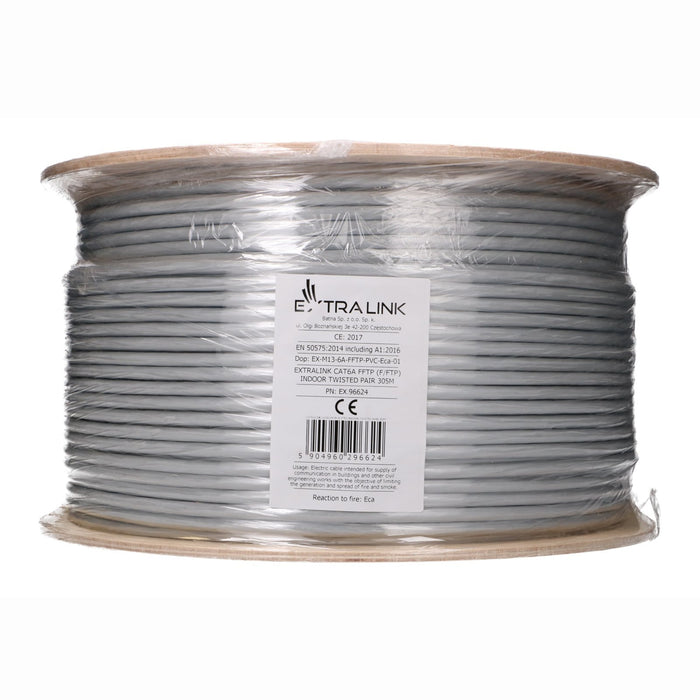 EAN 5904960296624 - Extralink CAT6A FFTP (F/FTP) INDOOR TWISTED PAIR 305M cable de red imagen 8