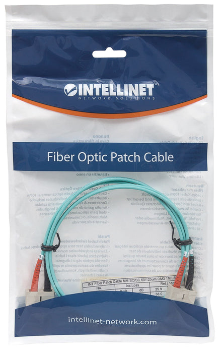 EAN 766623751100 - Intellinet 751100 Cable de fibra óptica e InfiniBand 3 m SC Color aguamarina imagen 5
