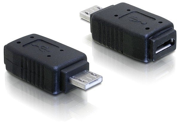 EAN 4043619650323 - DeLOCK Adapter USB micro-A+B female to USB micro A-male Negro imagen 1
