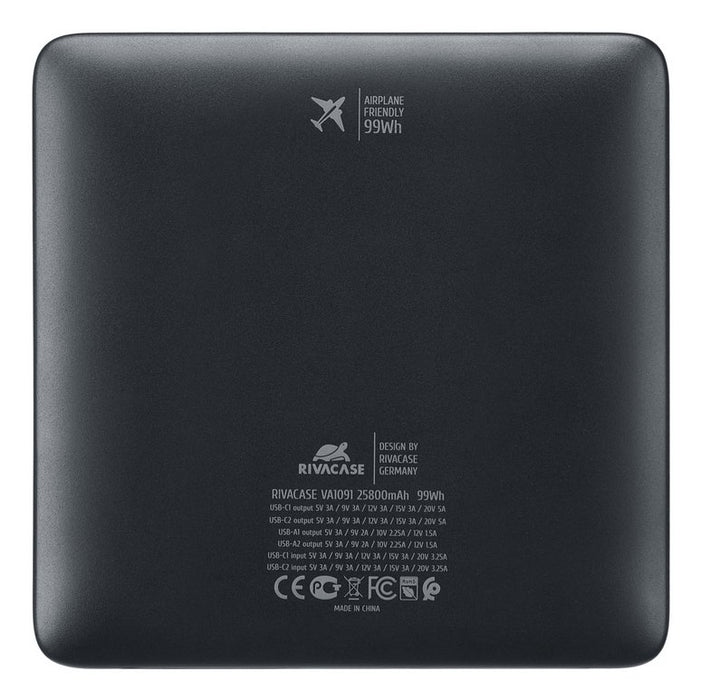 EAN 4260709016344 - Rivacase Turbo Polímero de litio 25800 mAh Negro imagen 4