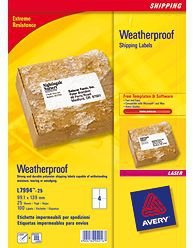 EAN 4004182048962 - Avery Weatherproof Shipping Labels etiqueta autoadhesiva Blanco 100 pieza(s) imagen 1