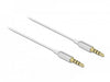 EAN 4043619660735 - DeLOCK 66073 cable de audio 3,5mm Plata, Blanco imagen 1