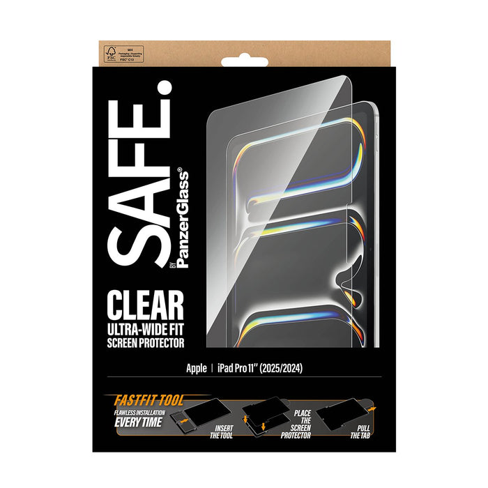 EAN 5715685032073 - PanzerGlass SAFE. by ® Screen Protector iPad Pro 11" (2024-2025) | Ultra-Wide Fit w. Fastfit tool Protect imagen 3