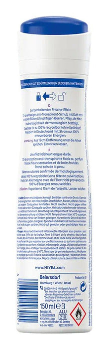 EAN 4006000093055 - NIVEA Fresh Sensation Deo Spray Mujeres Desodorante en spray 150 ml 1 pieza(s) imagen 2
