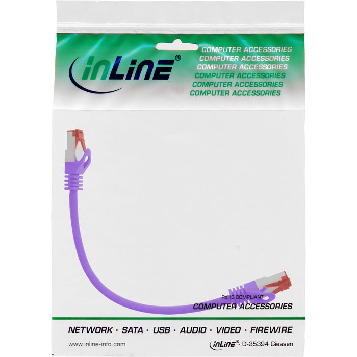 EAN 4043718132508 - InLine 4043718132508 cable de red Púrpura 0,25 m Cat6 S/FTP (S-STP) imagen 3